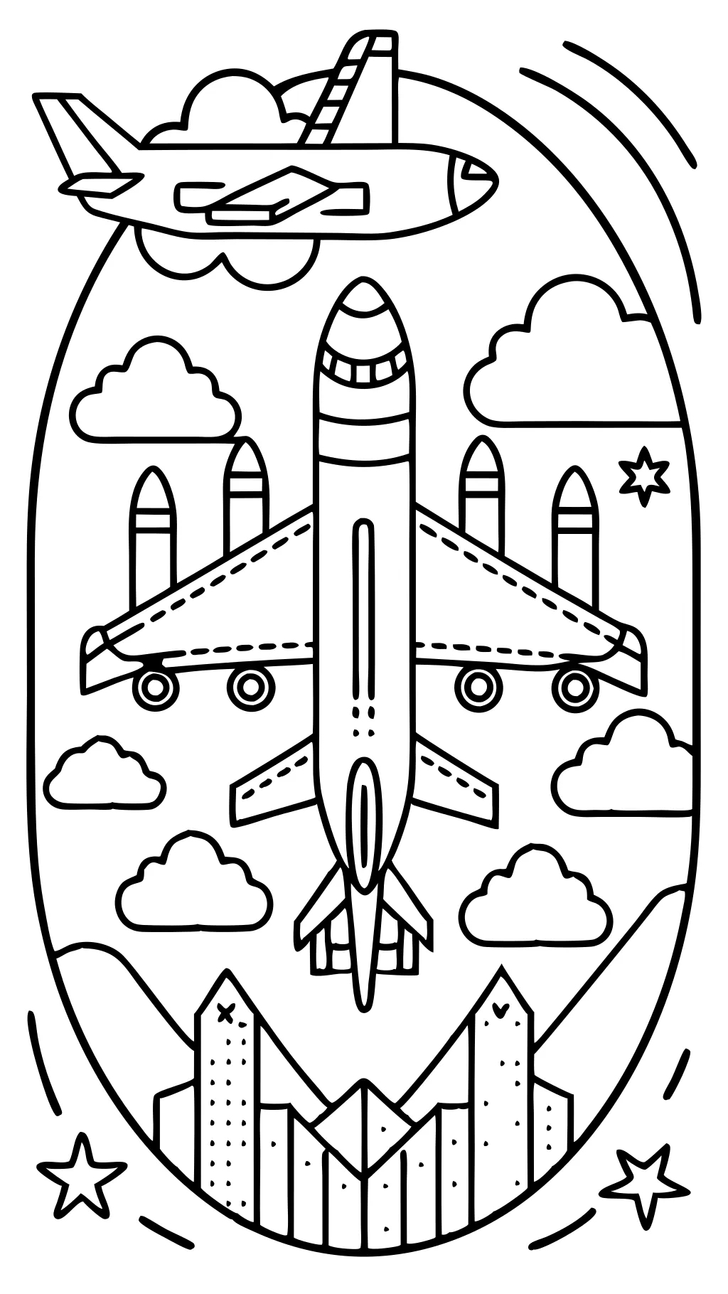 coloring pages for airplanes